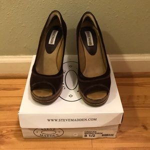 Steve Madden suede wedges